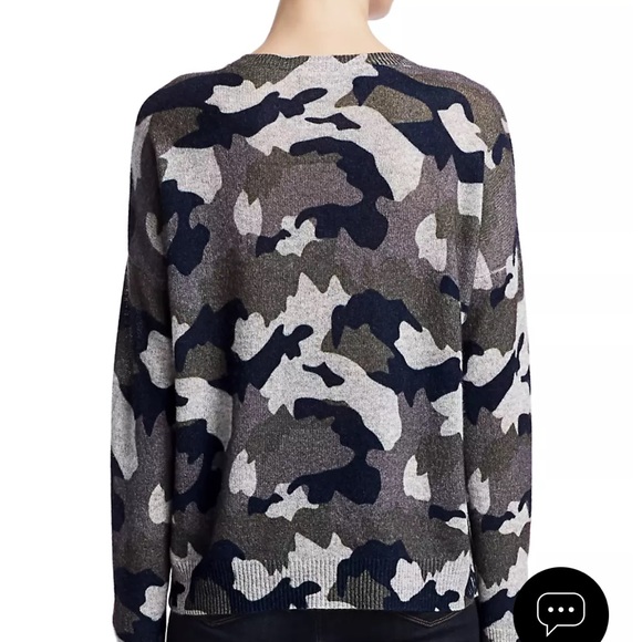 360 Cashmere Camo print crew neck sweater - size XS - Picture 15 of 15